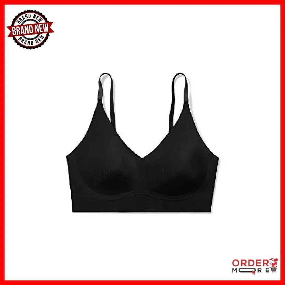 Wire-Free Triangle Bra Adjustable Straps Lift Support Everyday Wear